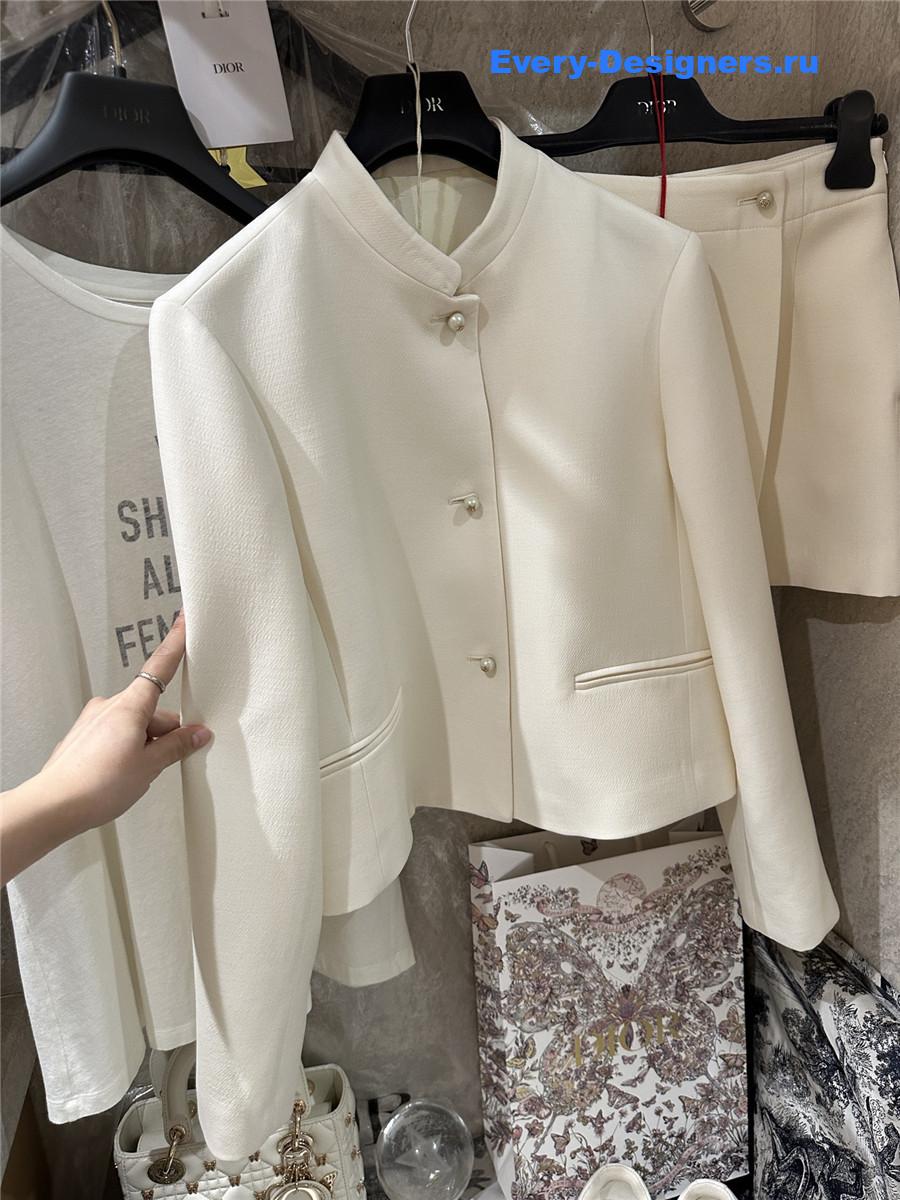 D10r off-white pearl button jacket