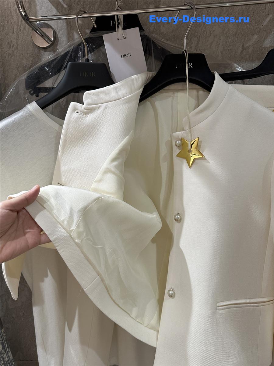 D10r off-white pearl button jacket