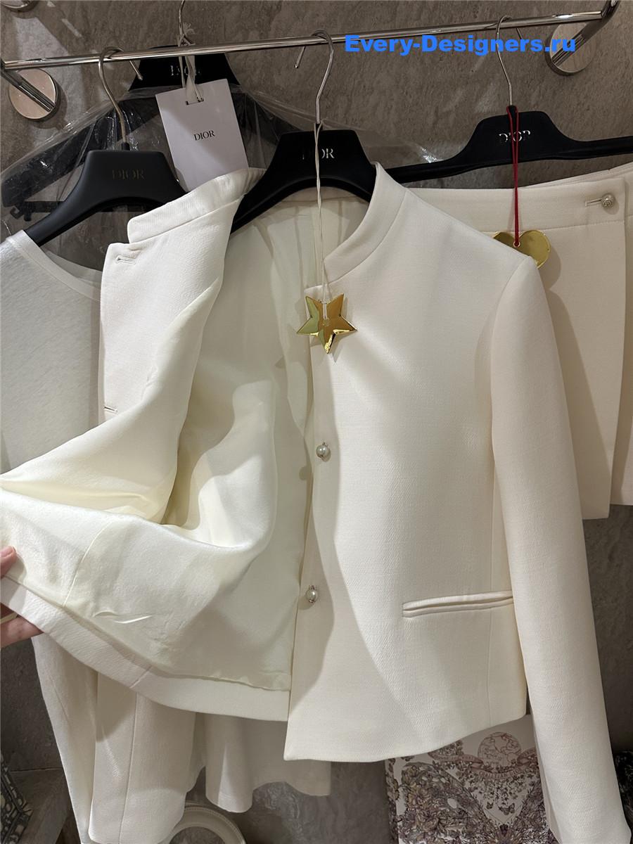 D10r off-white pearl button jacket