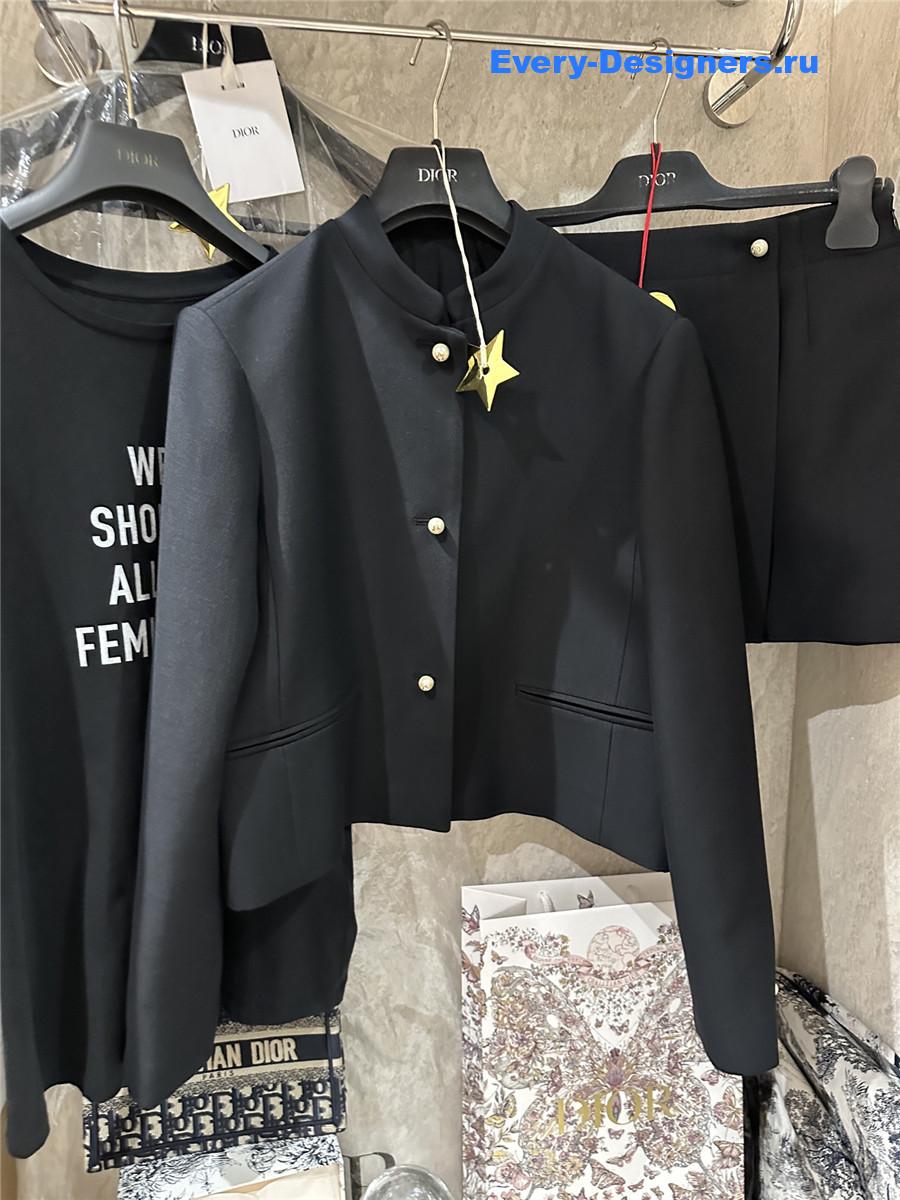 D10r black pearl button jacket