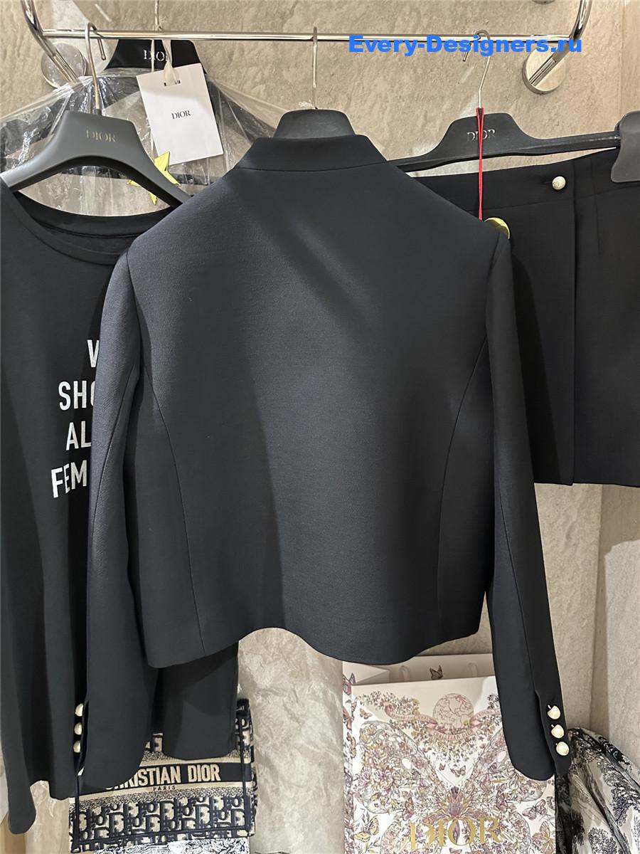 D10r black pearl button jacket