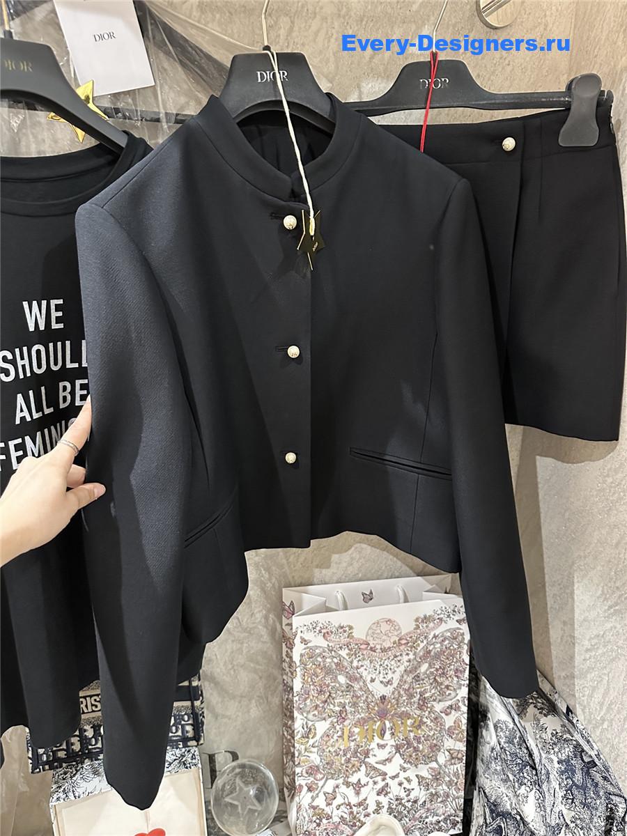 D10r black pearl button jacket