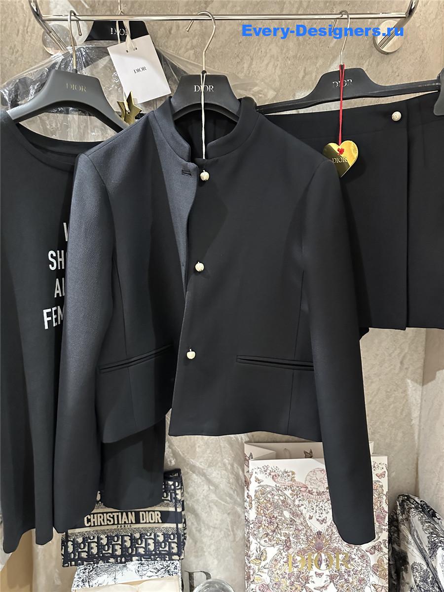 D10r black pearl button jacket