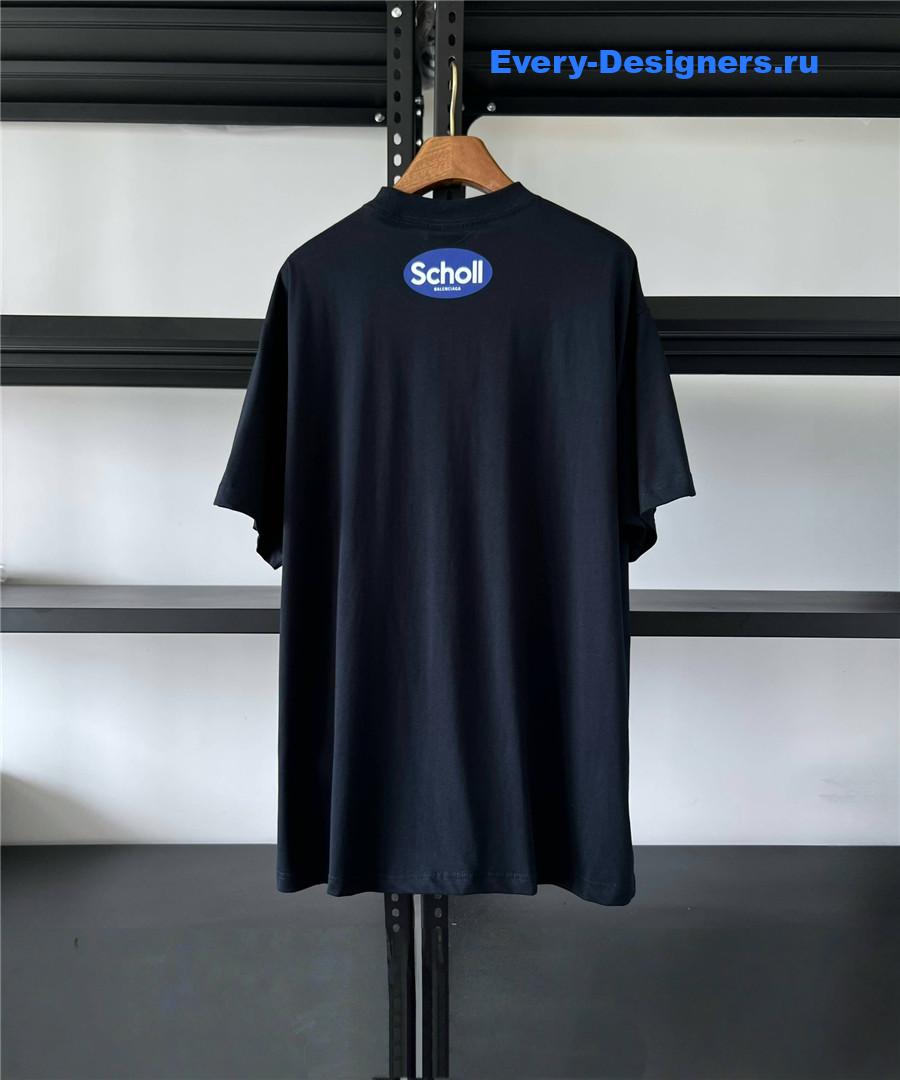 Ba1en*iaga black sponsor logo tee