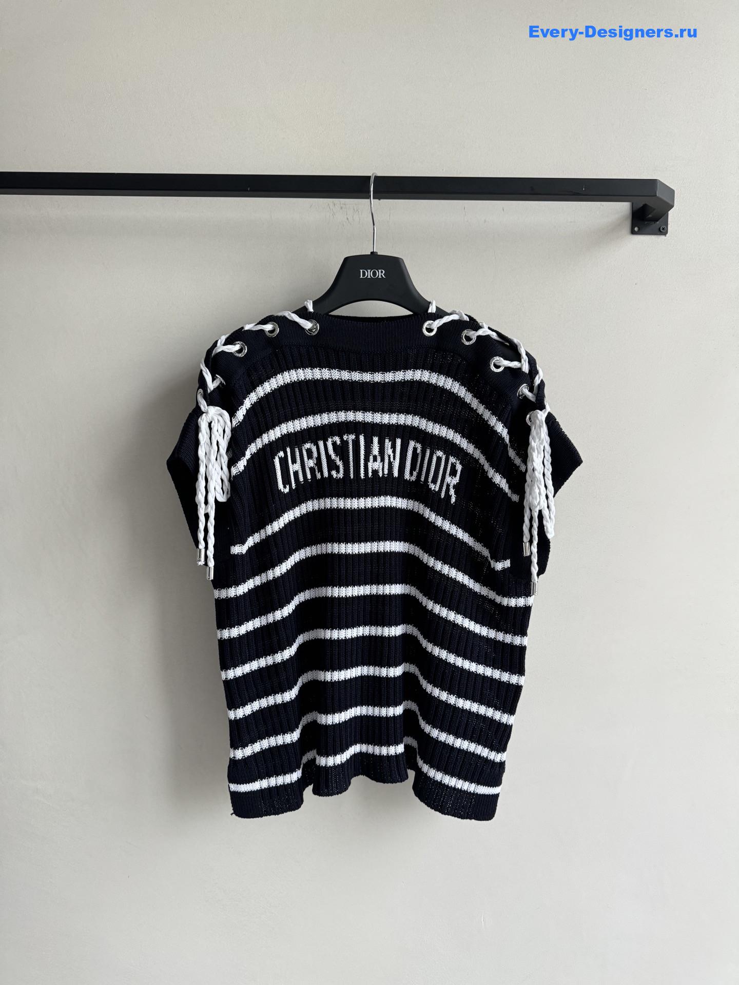 D10r knotted striped top