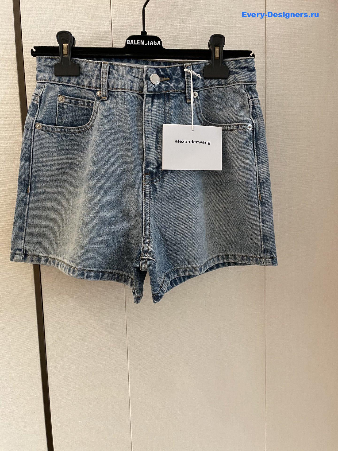 A1exa*der wang rhinestone shorts