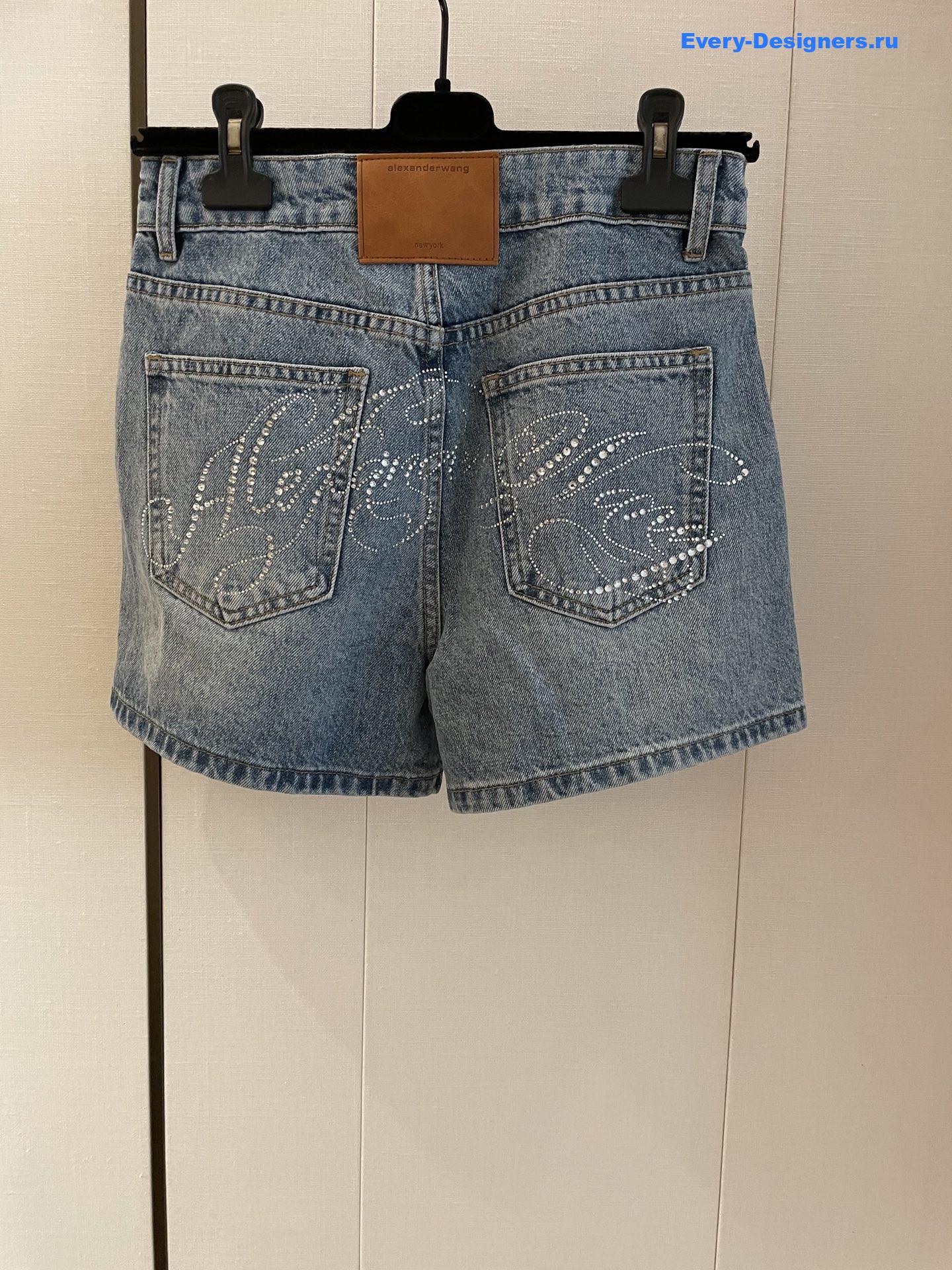 A1exa*der wang rhinestone shorts