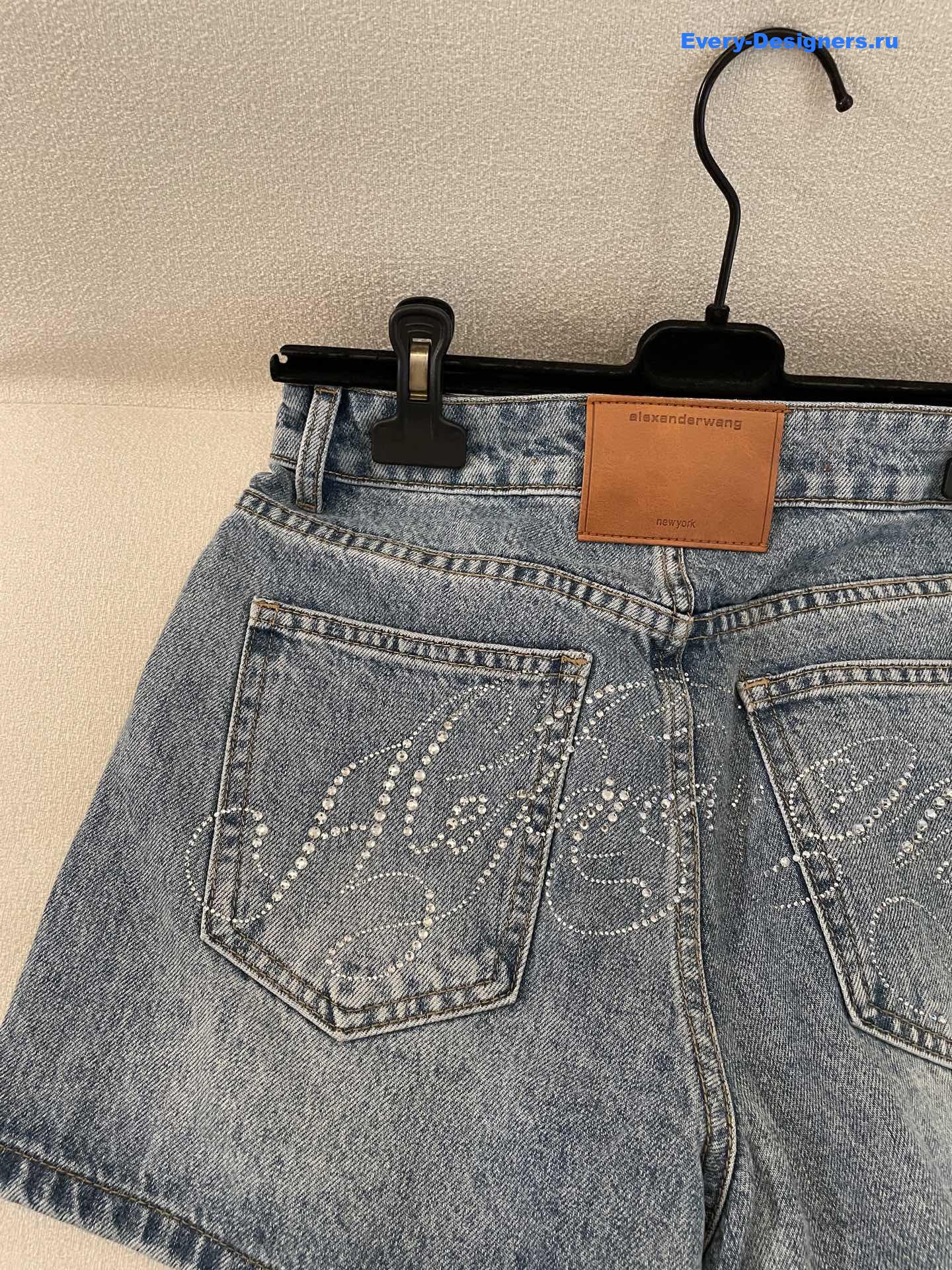 A1exa*der wang rhinestone shorts