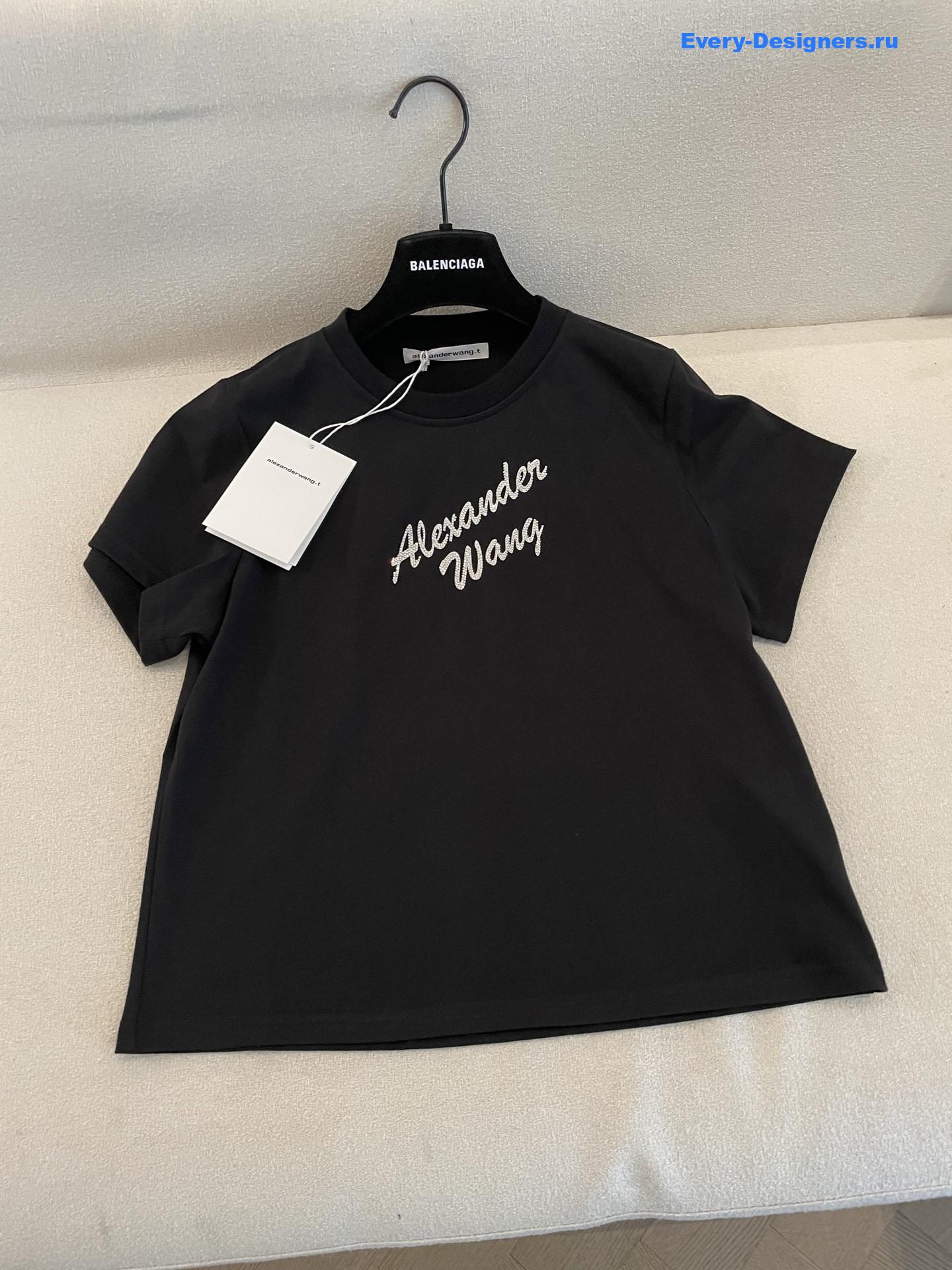 A1exa*der wang crystal logo tee