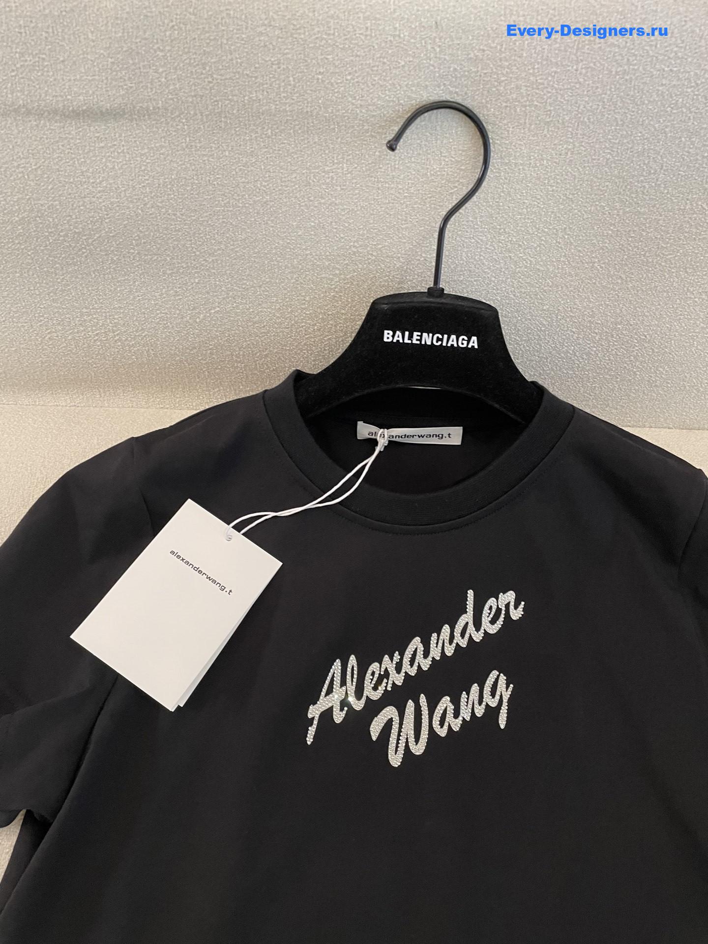 A1exa*der wang crystal logo tee