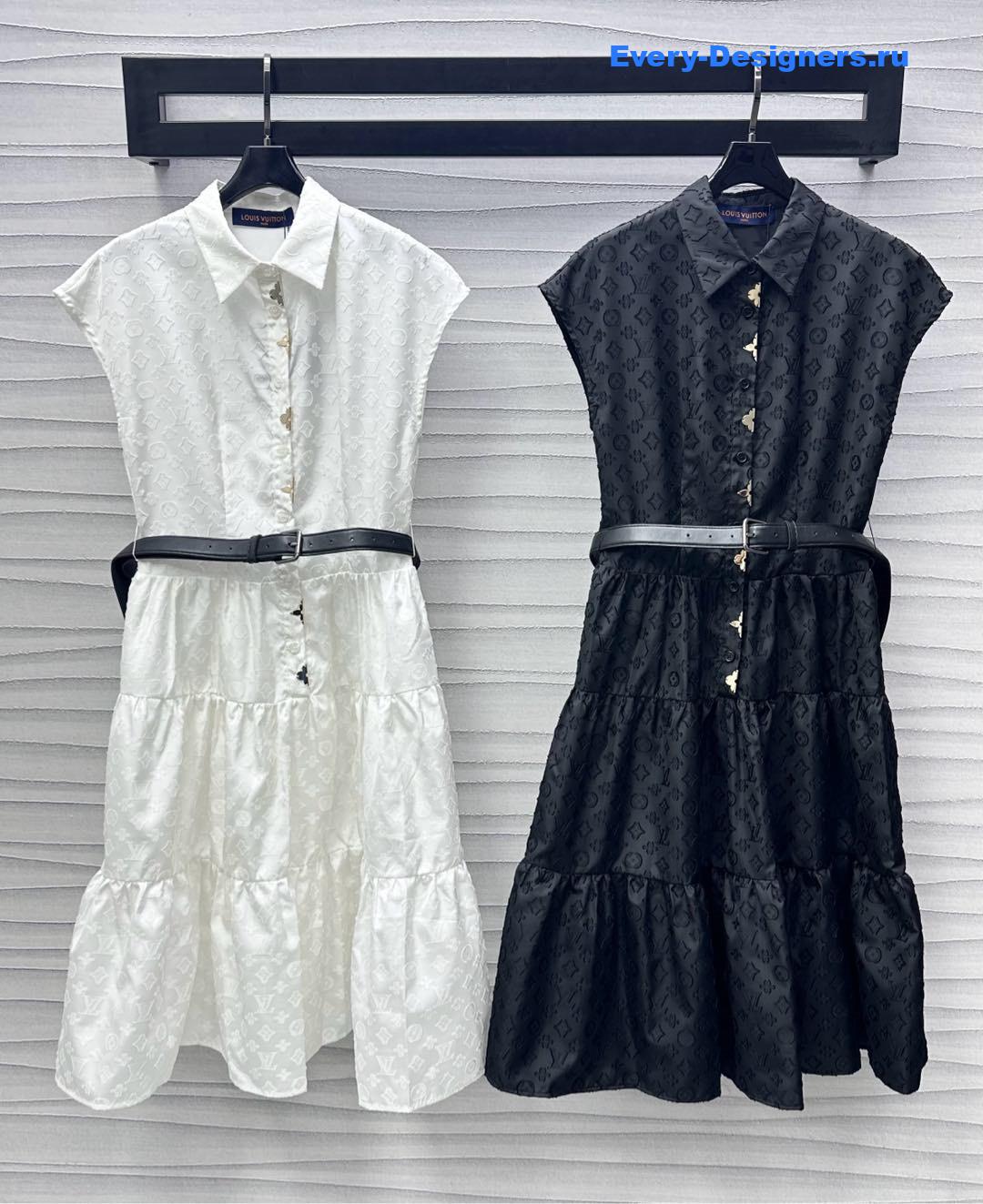 l0vis Vvtt0n black short-sleeved shirt dress