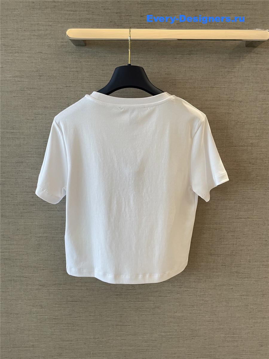 l0vis Vvtt0n embroidered crop top