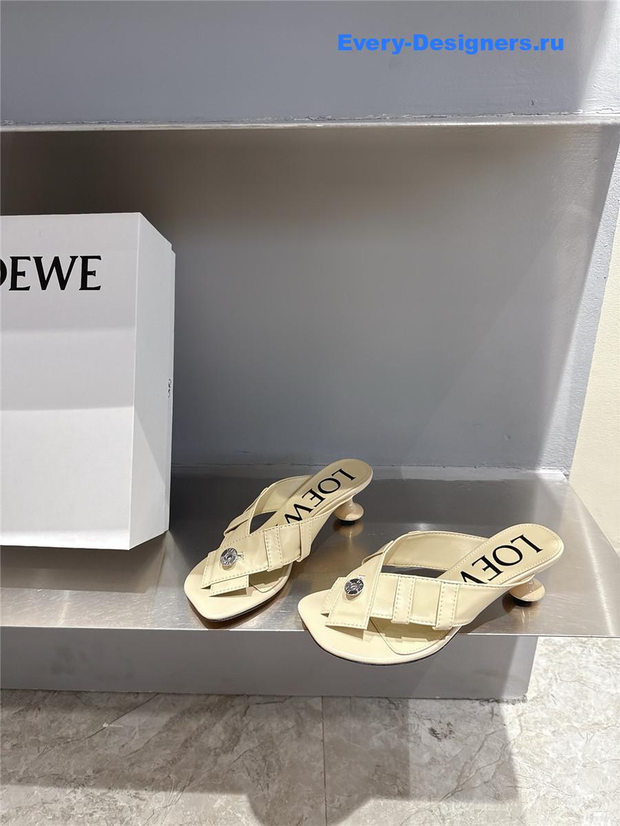 L0ew* beige toy panta sandals