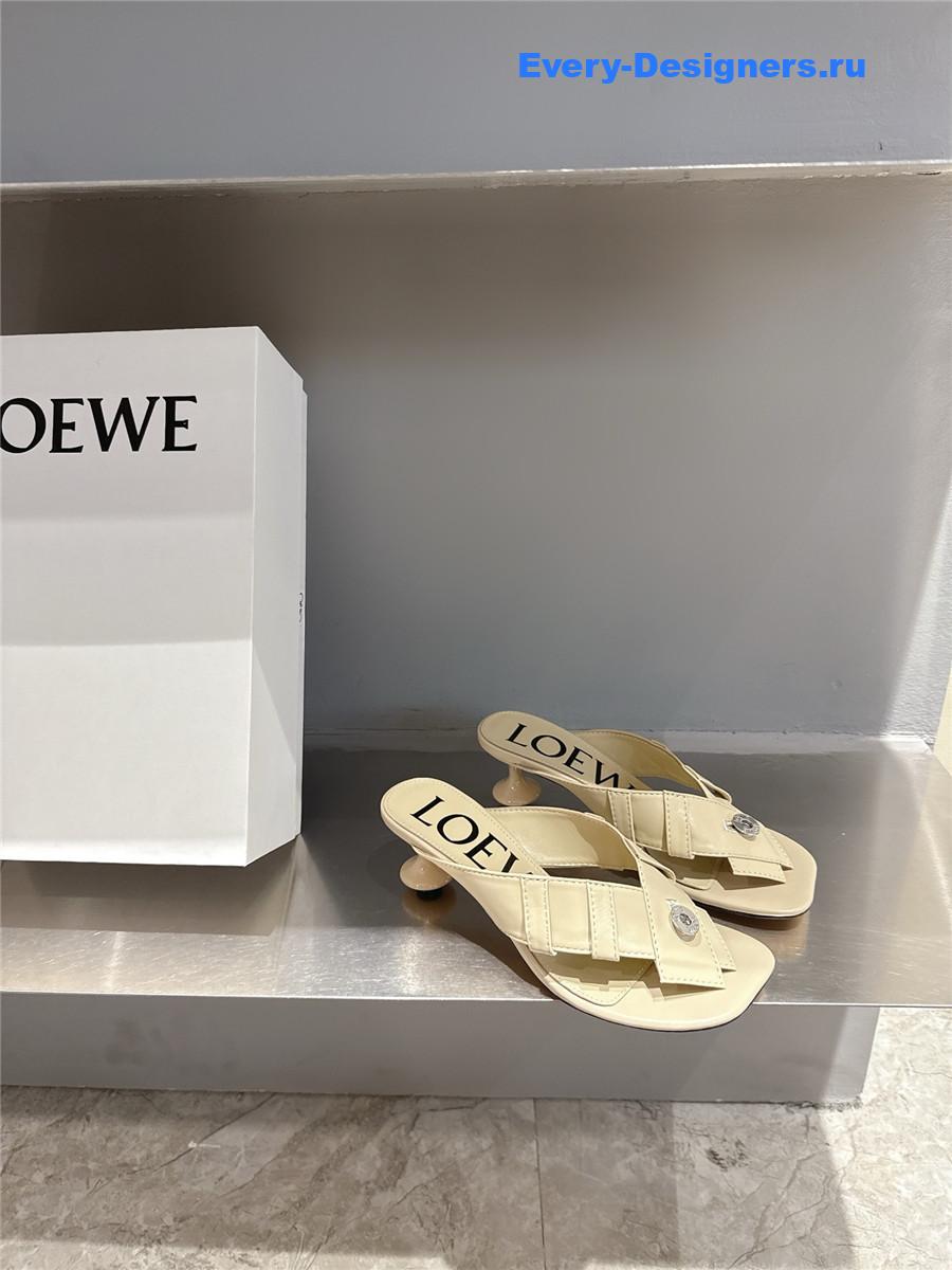 L0ew* beige toy panta sandals