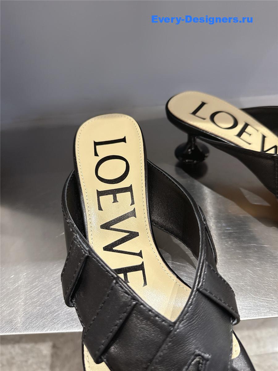 L0ew* toy panta black sandals