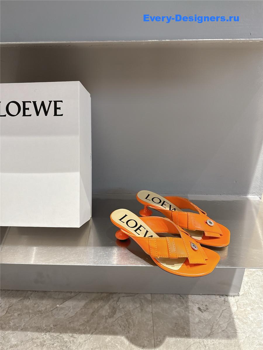 L0ew* toy panta orange sandals