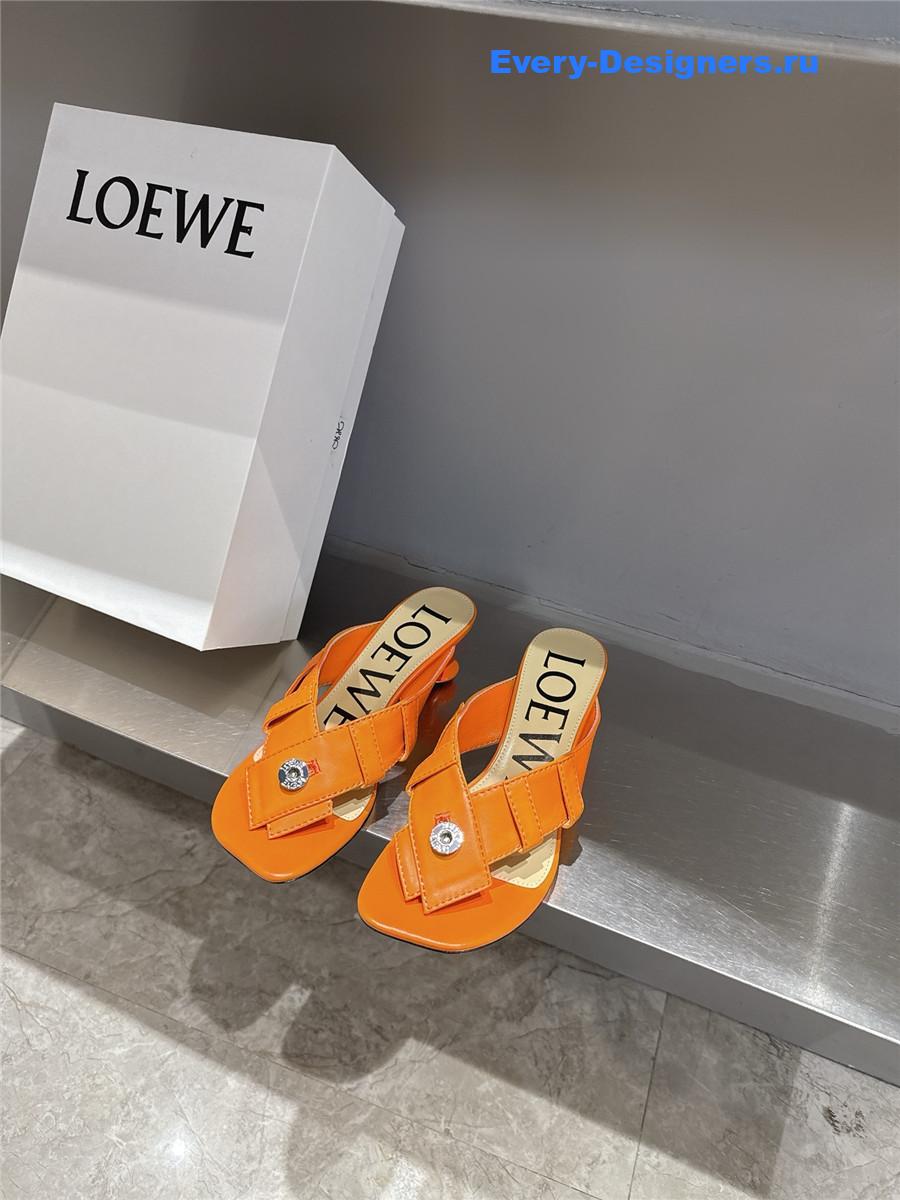 L0ew* toy panta orange sandals
