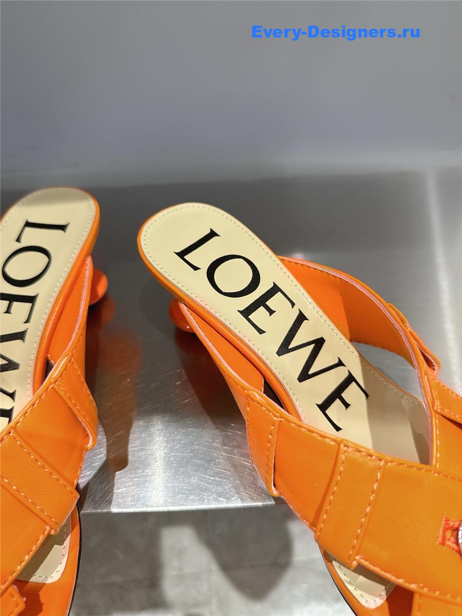 L0ew* toy panta orange sandals
