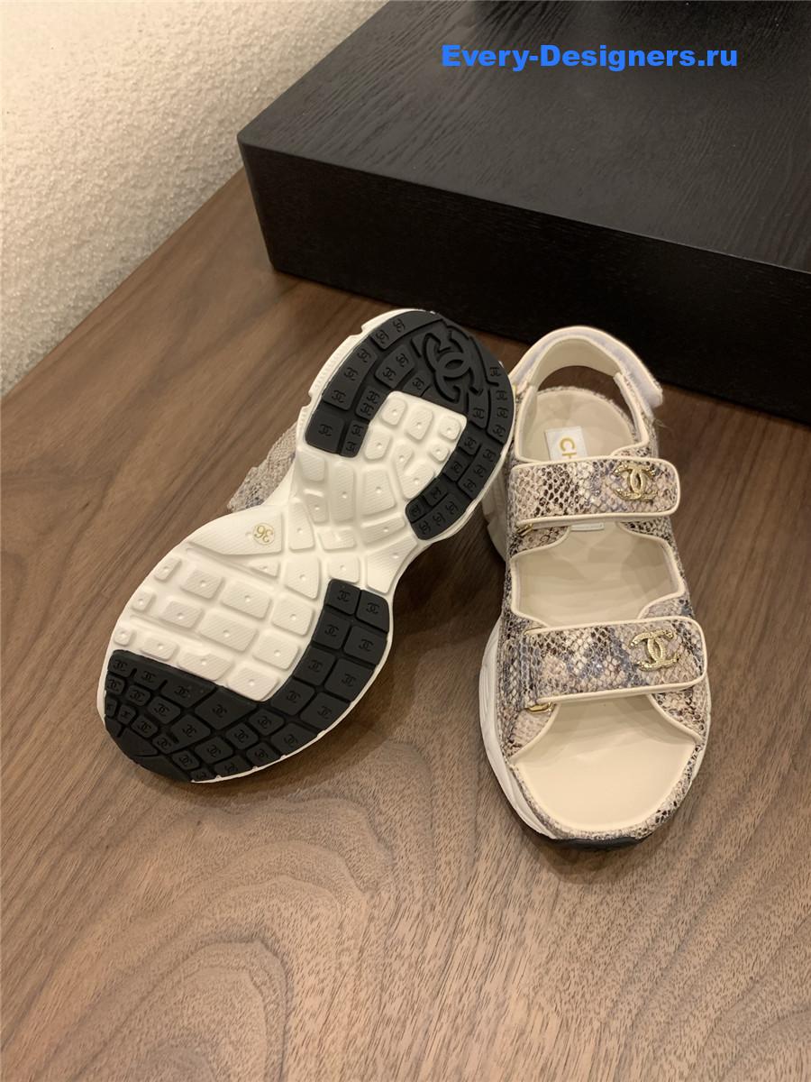 Ch**el snake skin platform sandals