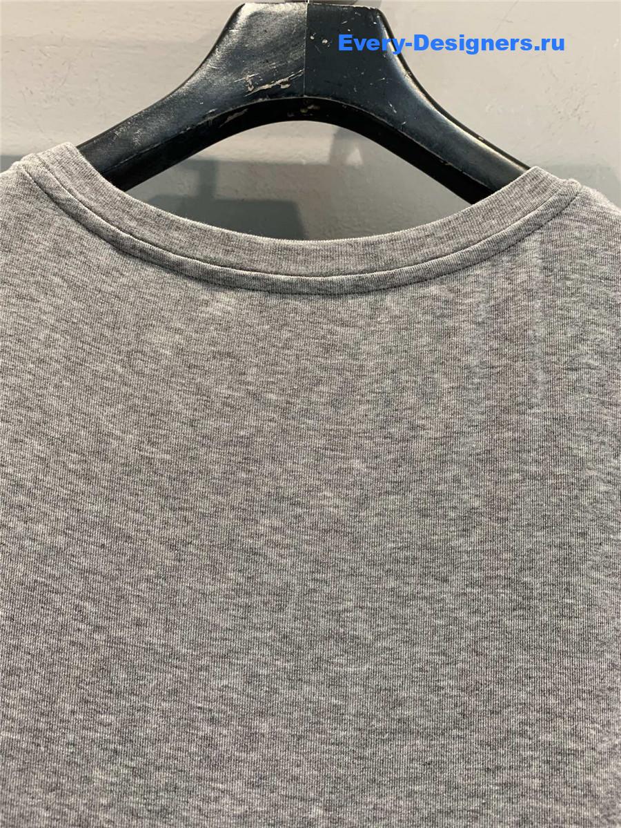 Miu Miu Lace-Trimmed Mini Dress Grey