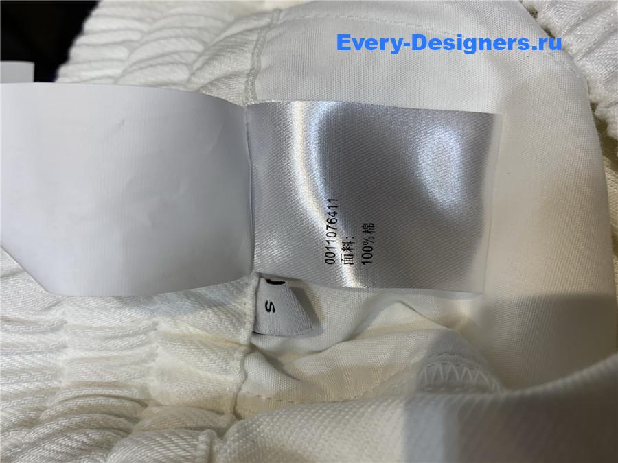 L0ew* white wide-leg cropped trousers