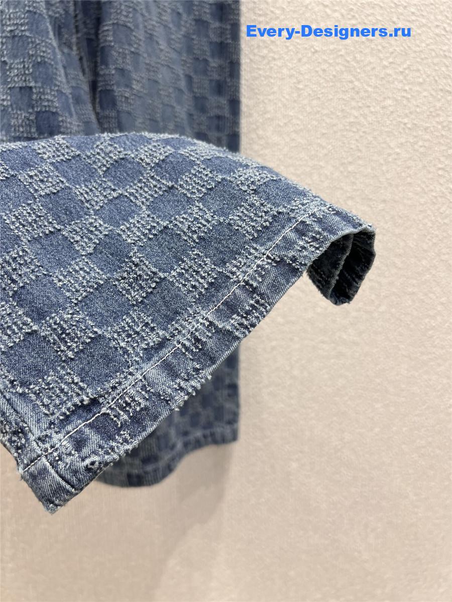 Ce1i*e check denim pants