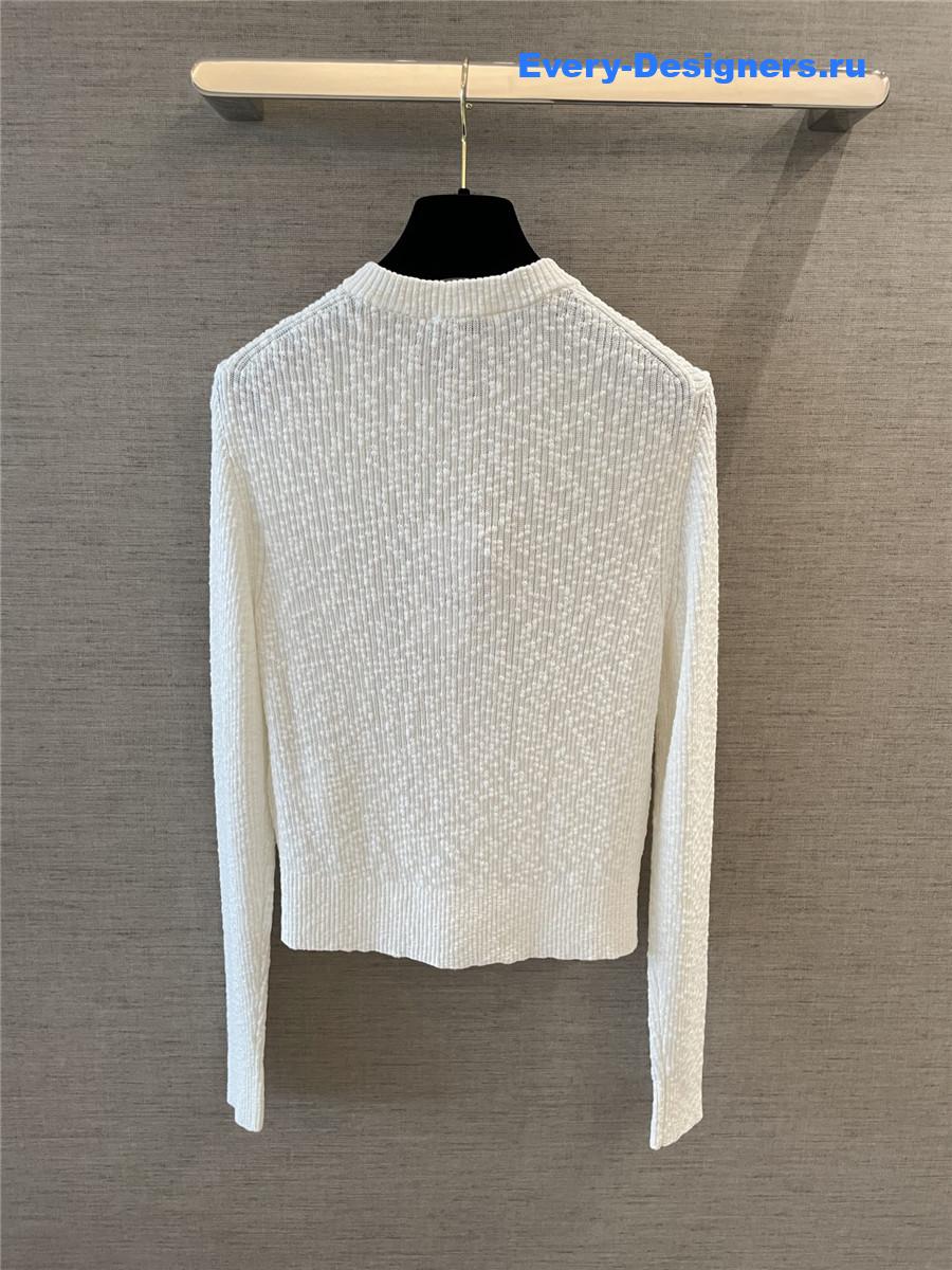Ch**el coco beach white cardigan