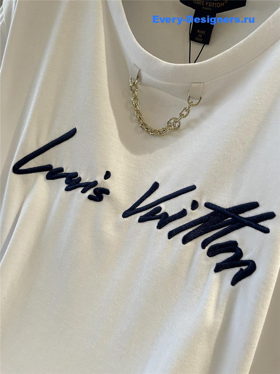 l0vis Vvtt0n white embroidered top