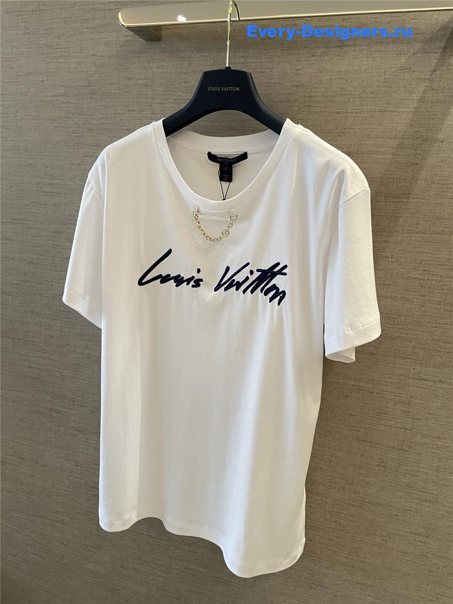 l0vis Vvtt0n white embroidered top
