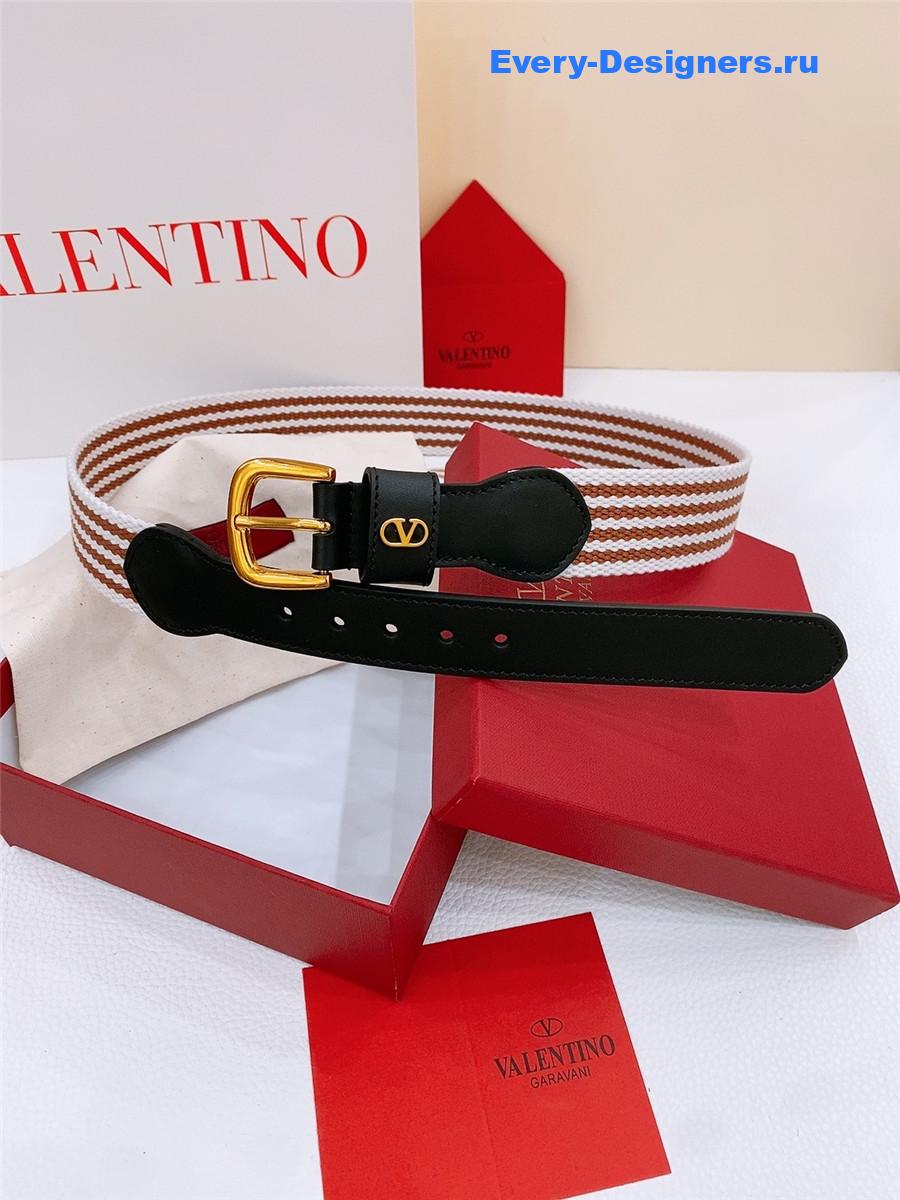 Va1e*ntin0 nano stripe belt