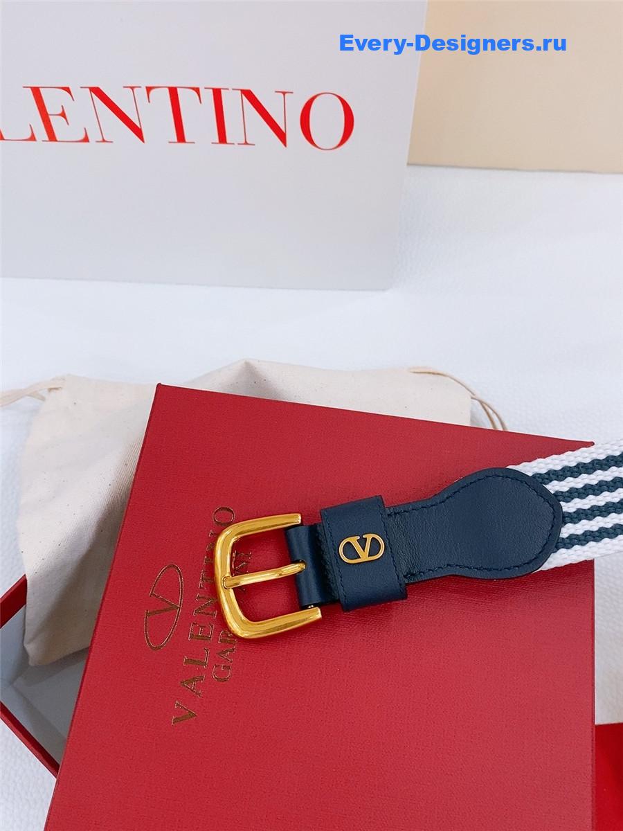 Va1e*ntin0 vlogo nano stripe belt