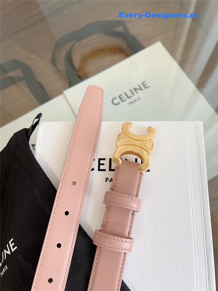 Ce1i*e classic pink leather belt