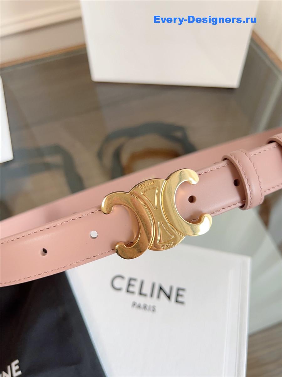 Ce1i*e classic pink leather belt
