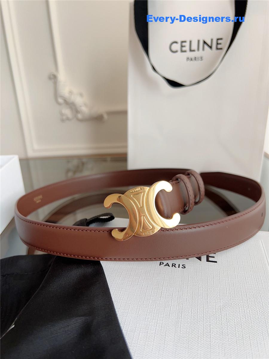 Ce1i*e classic brown leather belt