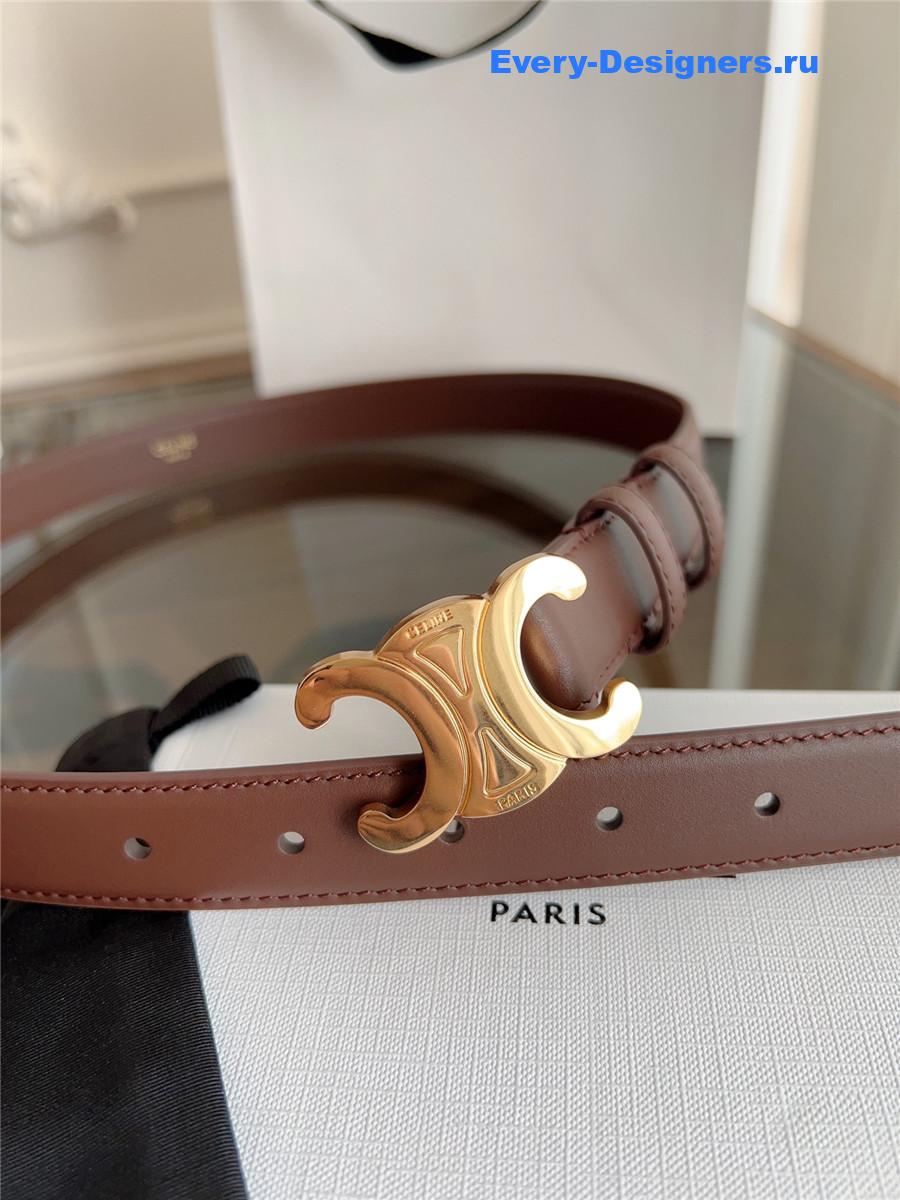 Ce1i*e classic brown leather belt