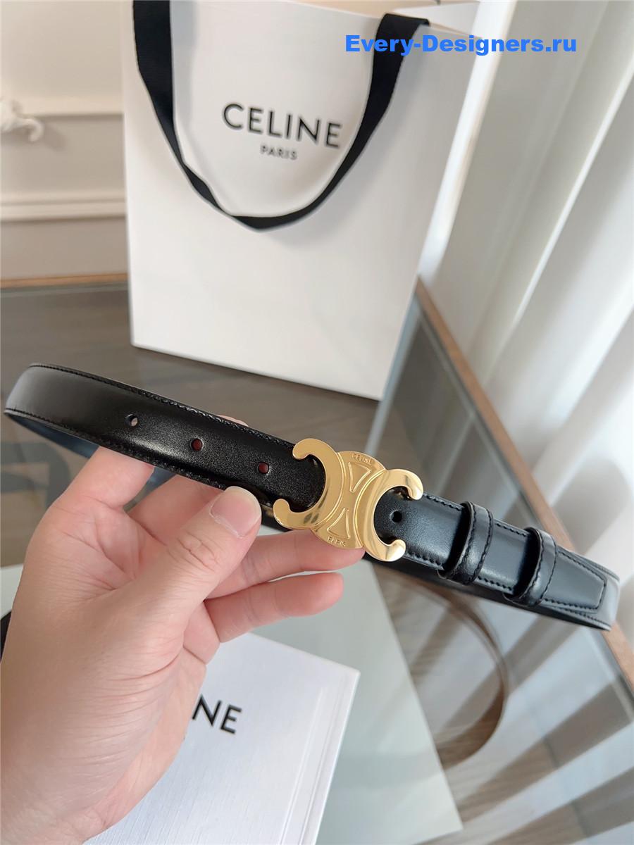 Ce1i*e classic black leather belt
