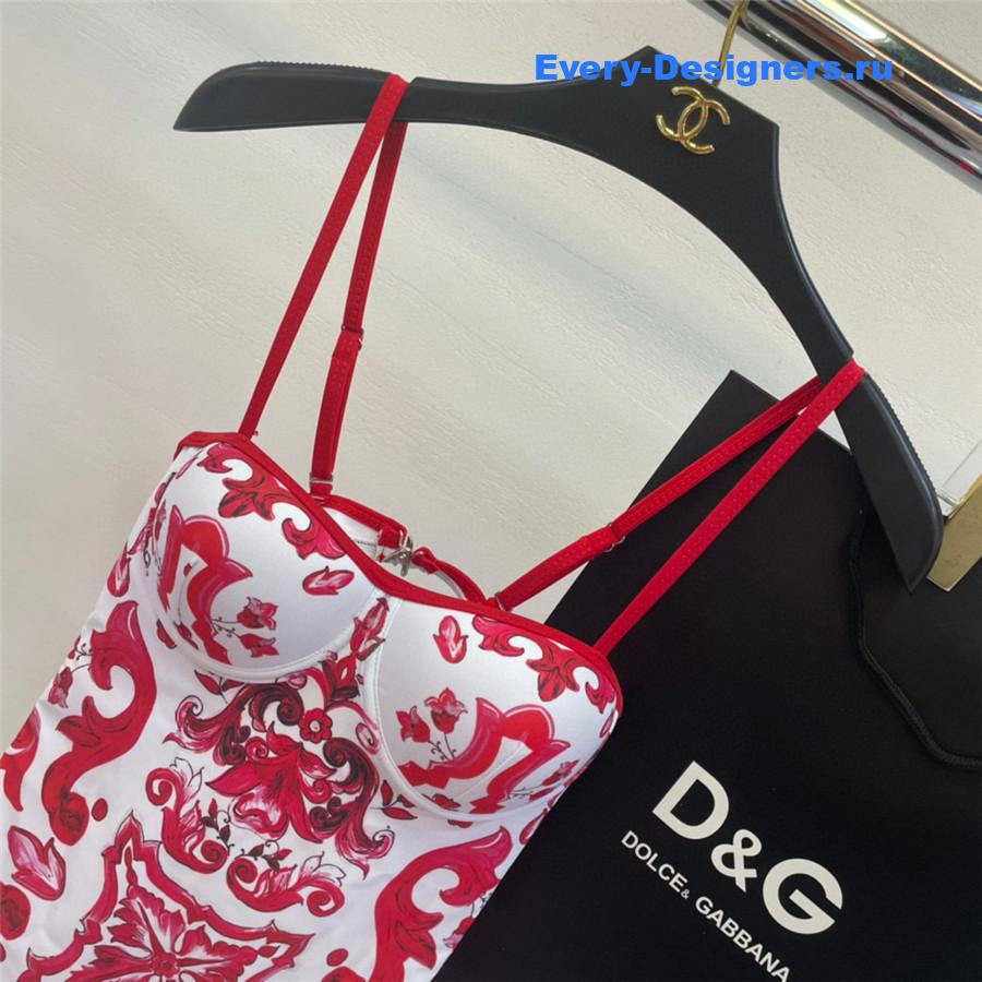 Dolce & Gabbana Maiolica-print One-Piece Swimsuit