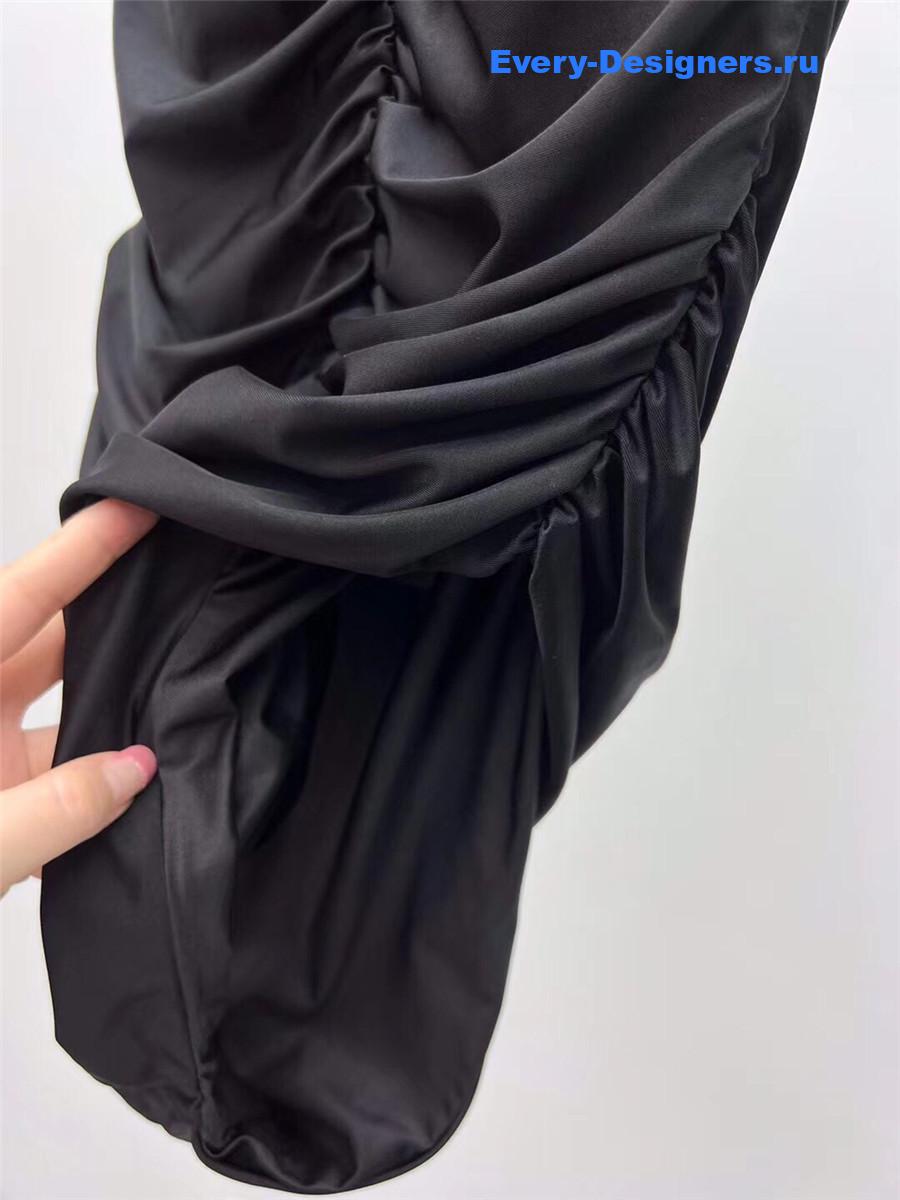 Sa1nt Lau*nt black halter one-piece swimwear