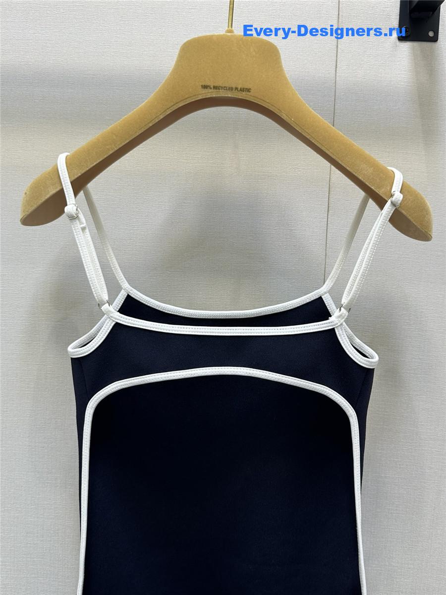 Miu Miu Open Back One-Piece Swimwear