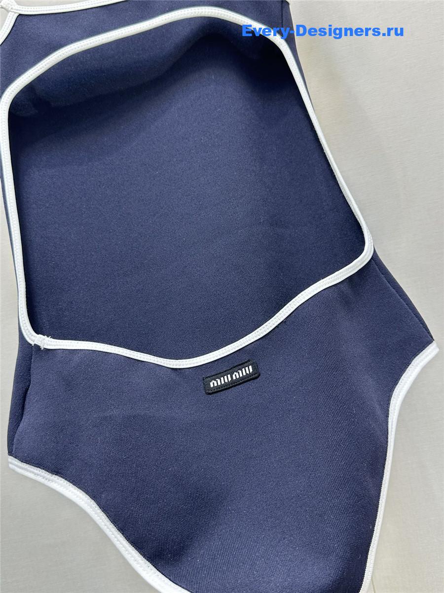 Miu Miu Open Back One-Piece Swimwear