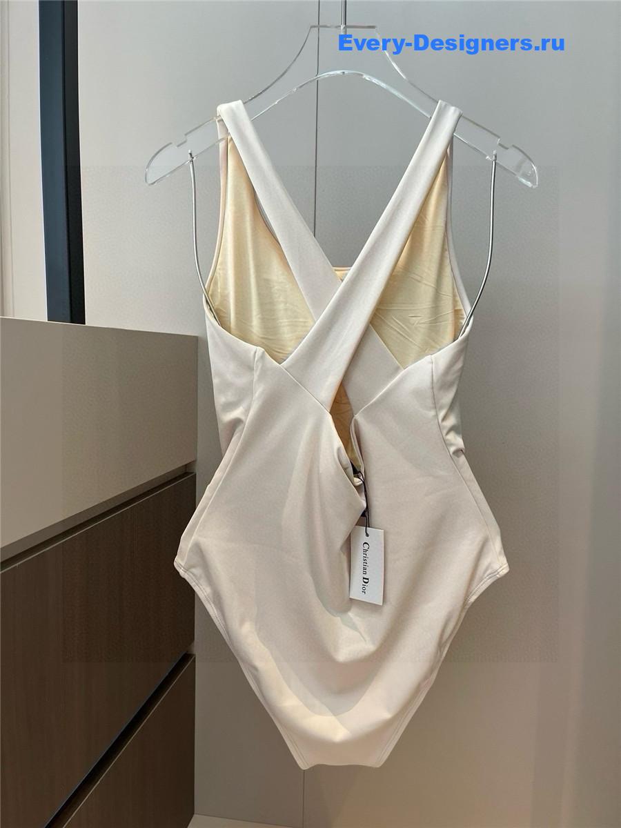 D10r beige one-piece swimsuit