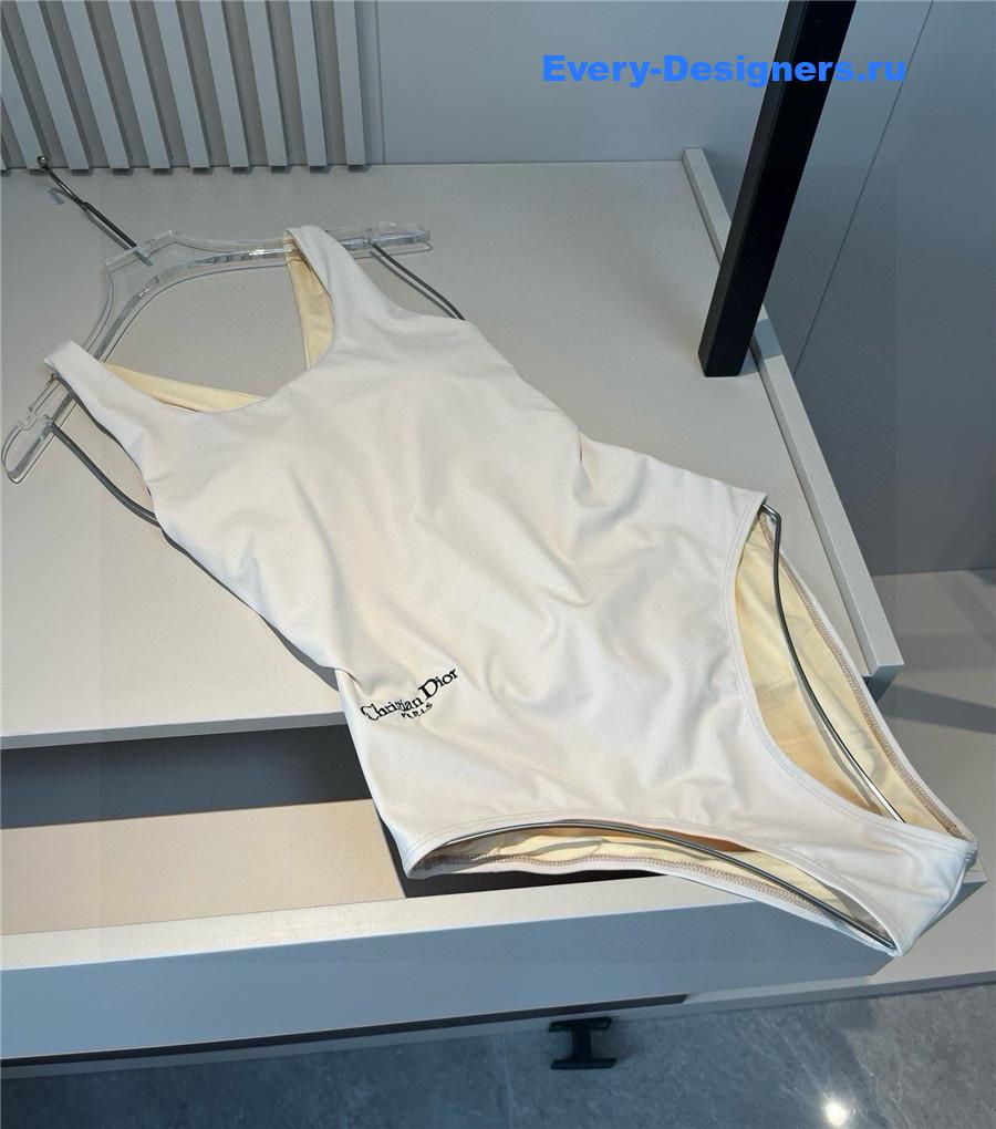 D10r beige one-piece swimsuit