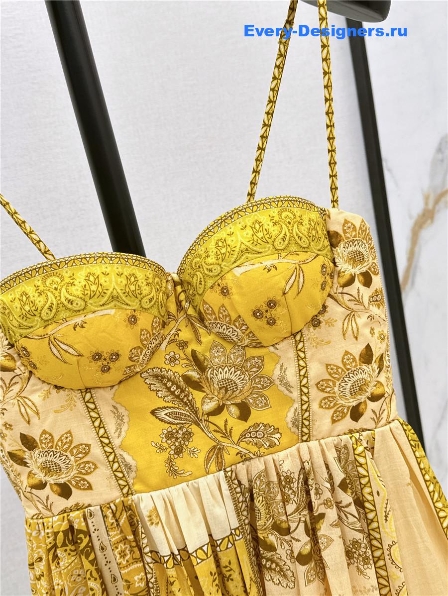 Zimmer Floral Linen A-Line Dress