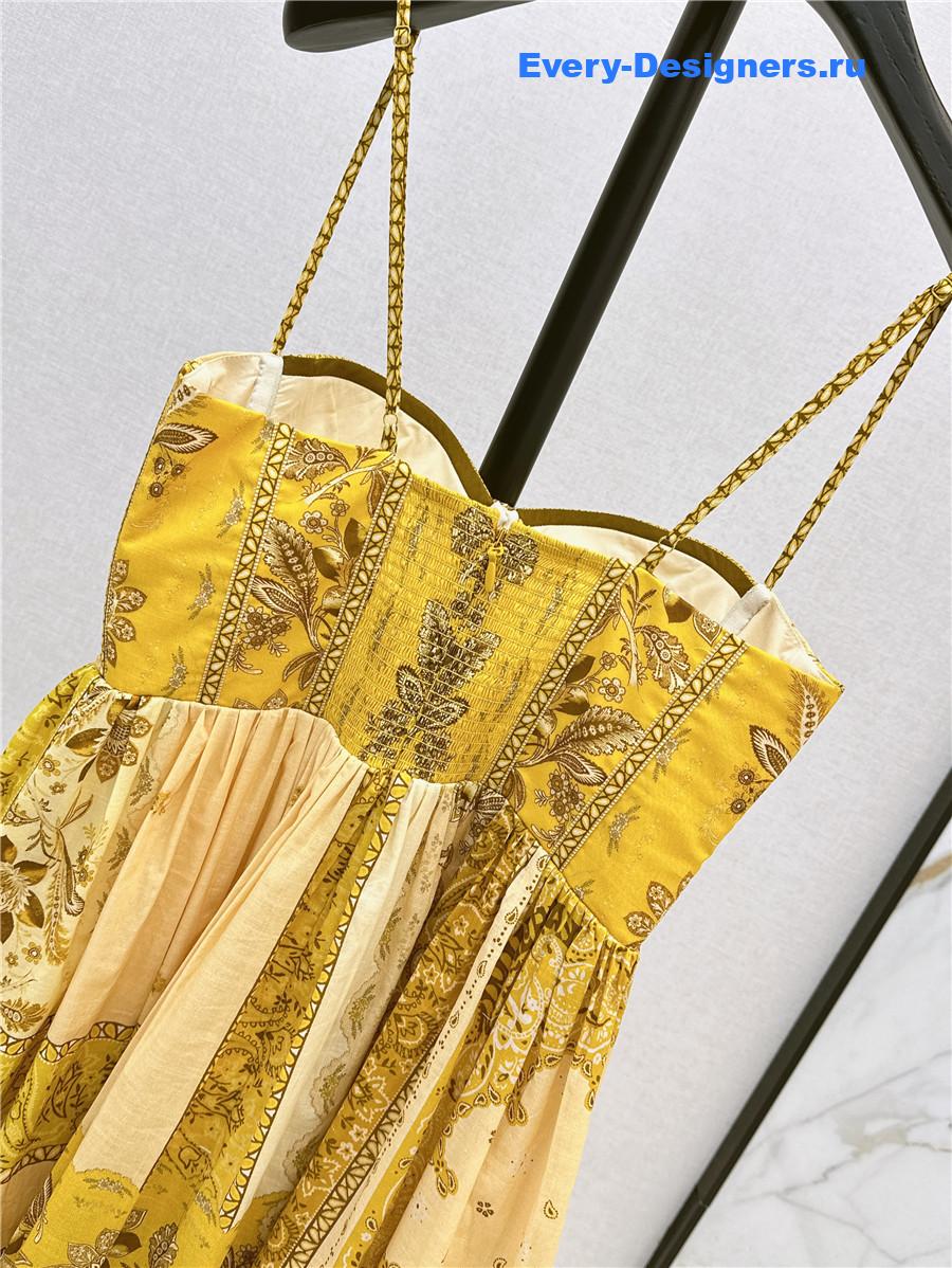 Zimmer Floral Linen A-Line Dress