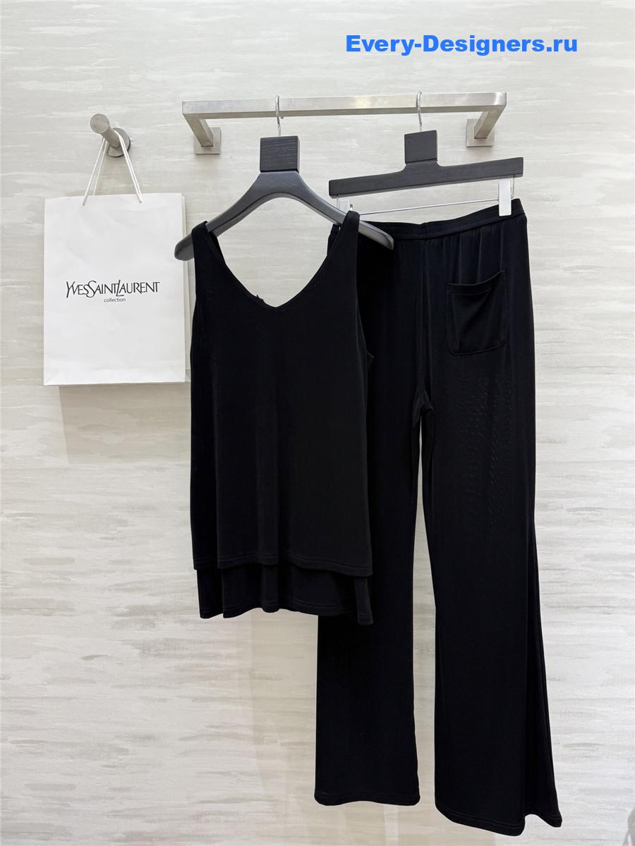 Sa1nt Lau*nt black vest suit