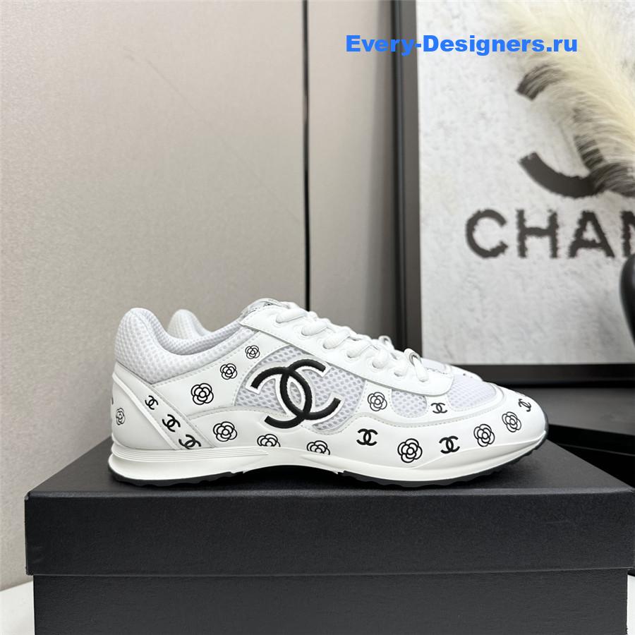 Ch**el cc logo white sneaker