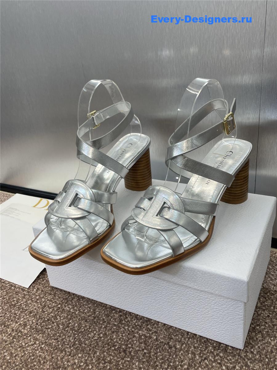 D10r d-club silver heeled sandal