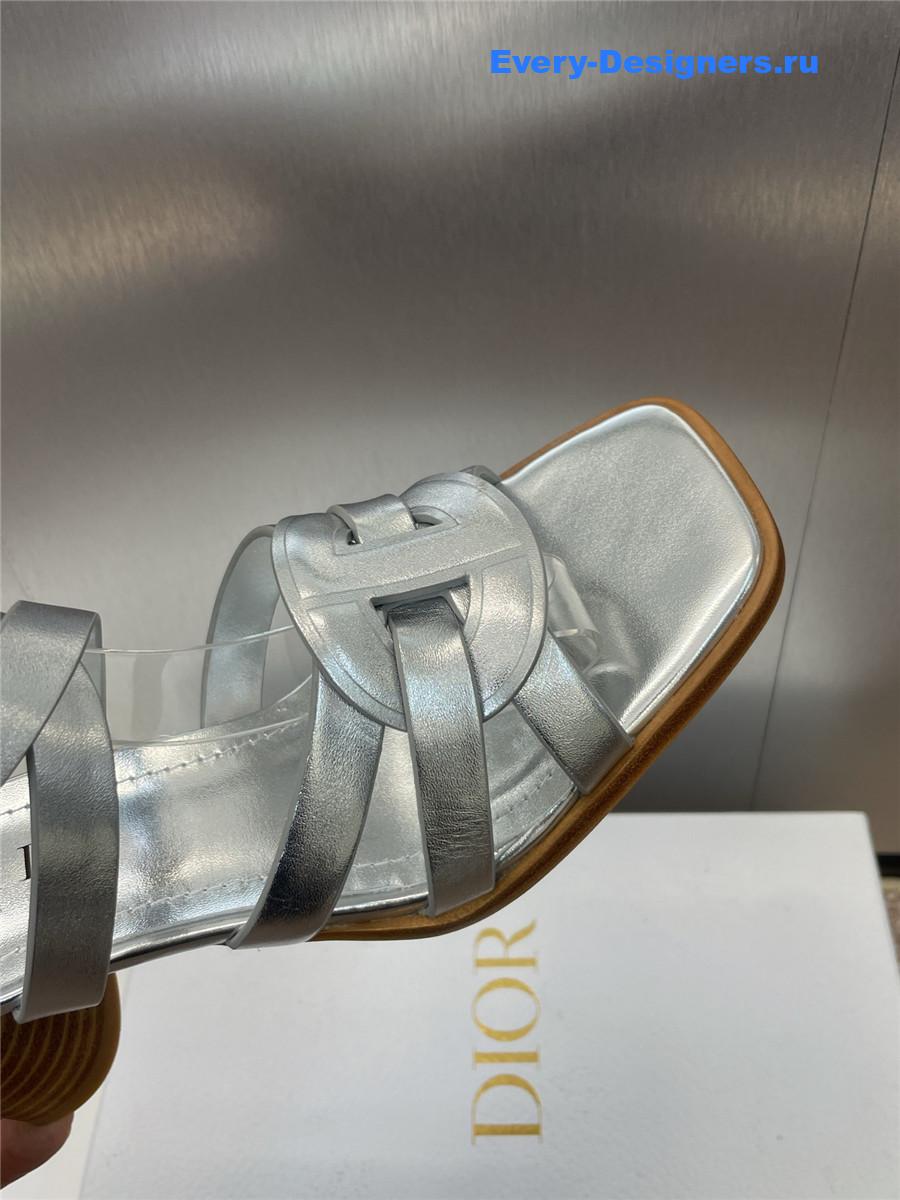 D10r d-club silver heeled sandal