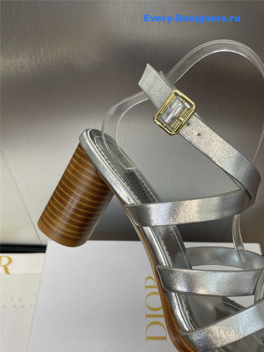 D10r d-club silver heeled sandal