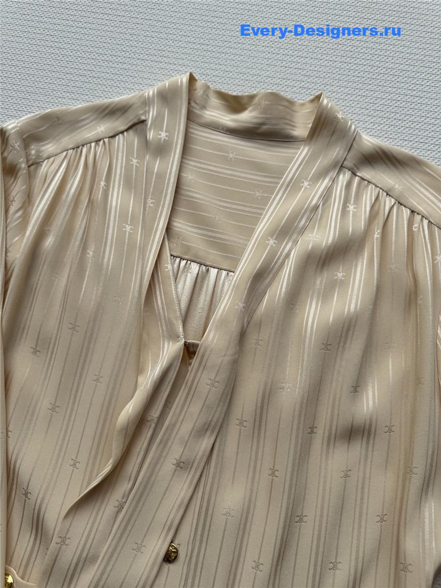 Ce1i*e lavallière silk dress